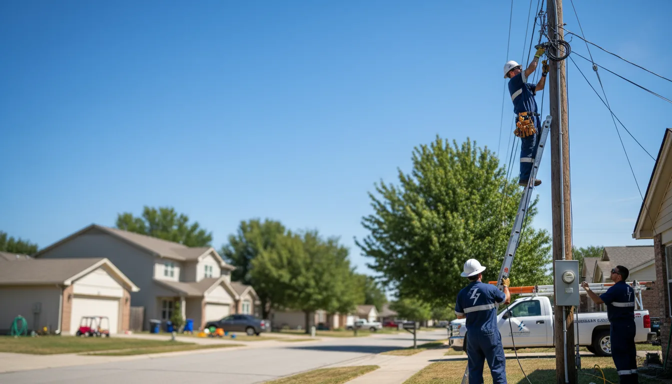 Residential electrician providing installation services in Saint Charles, AR